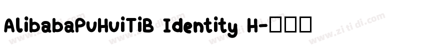 AlibabaPuHuiTiB Identity H字体转换